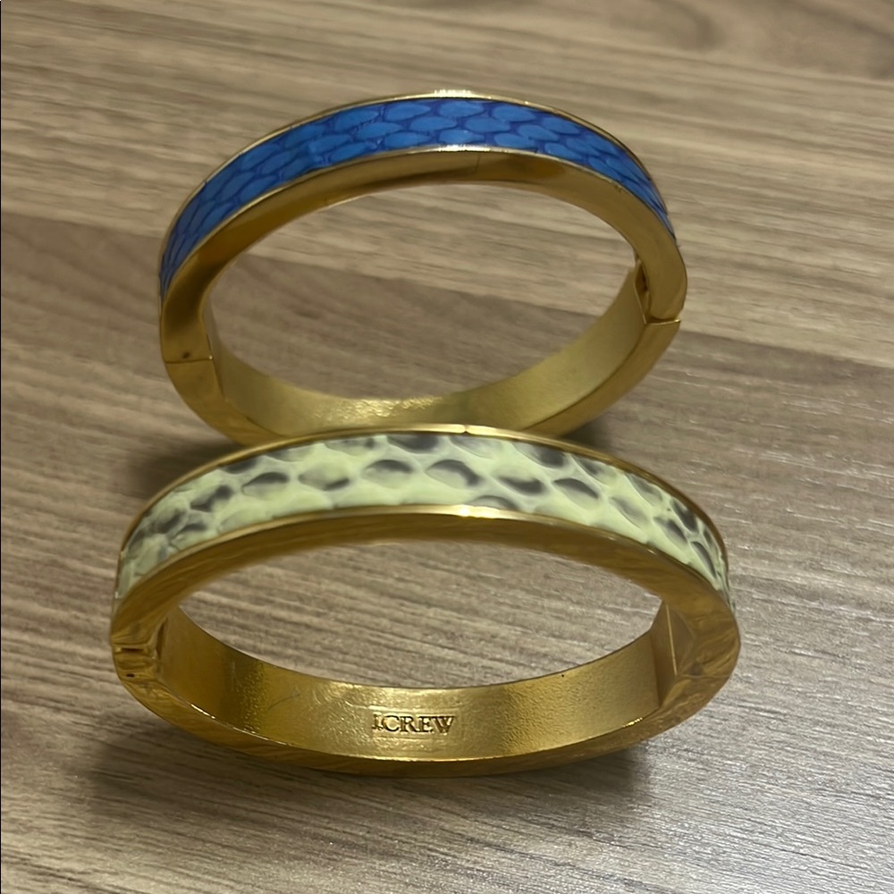 J. Crew Gold and Blue Bracelet Set